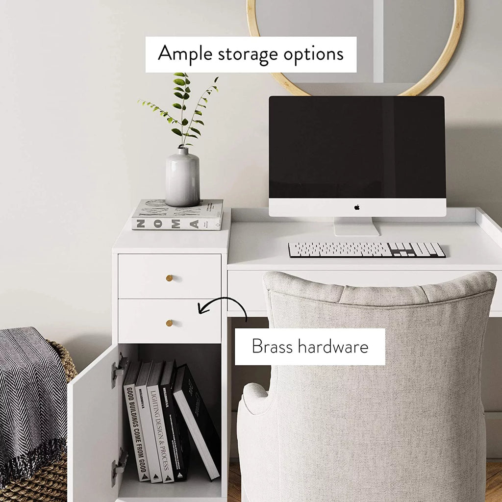 White 4 Drawer Vanity Dressing Table J365777