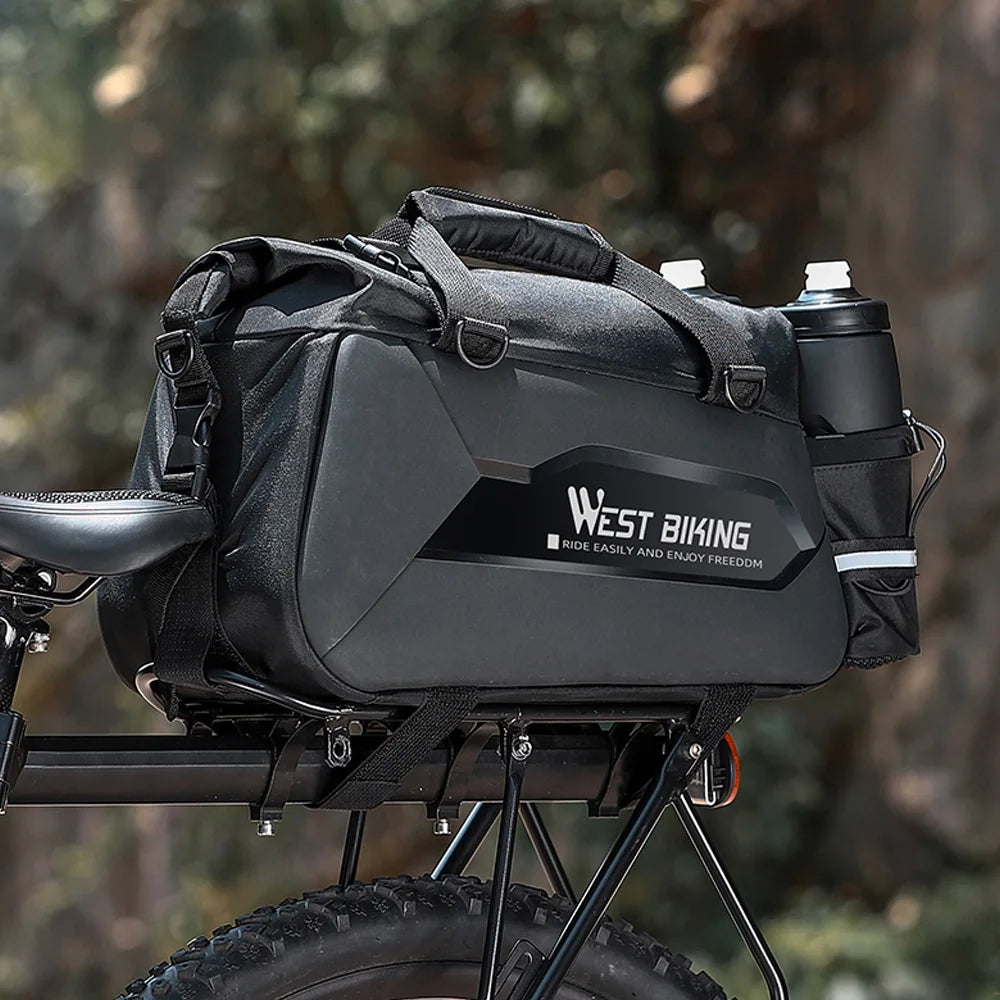 Expandable Bike Rear Storage Bag with Rack T8099
