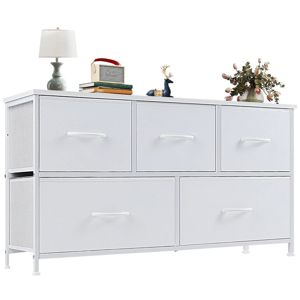 Gray 9 Drawer Fabric Storage Dresser O715012