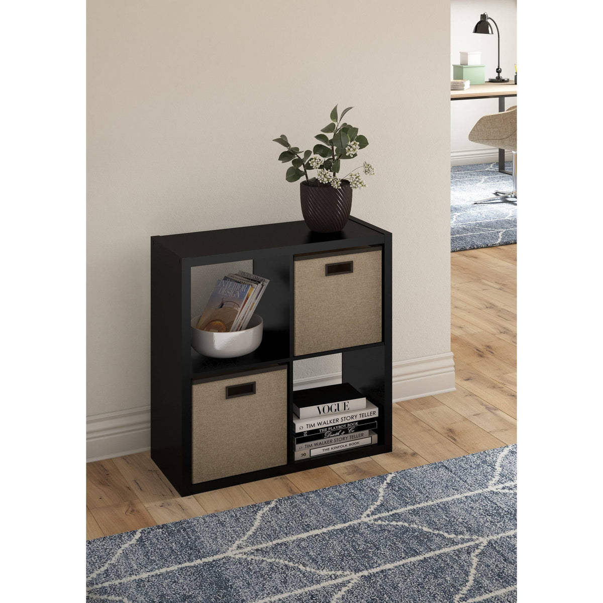 Bleached Brown Cube Bookcase Y5338