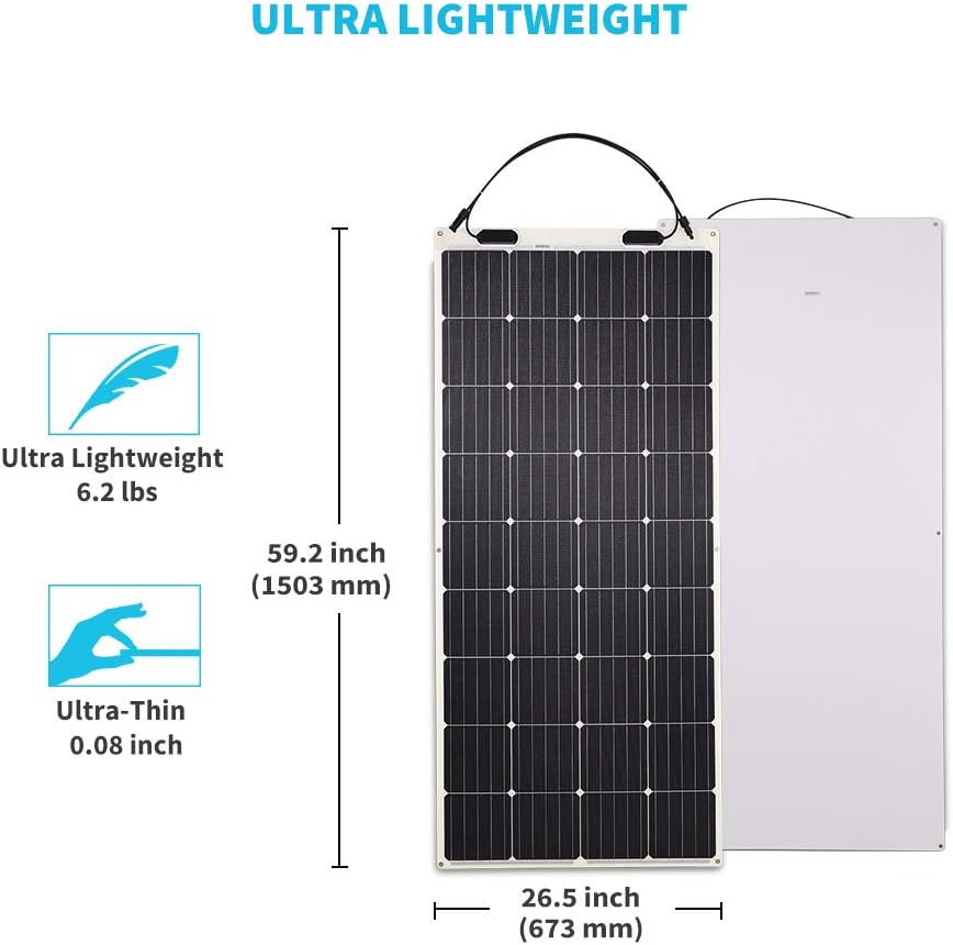 175 Watt 12 Volt Monocrystalline Flexible Solar Panel S4267