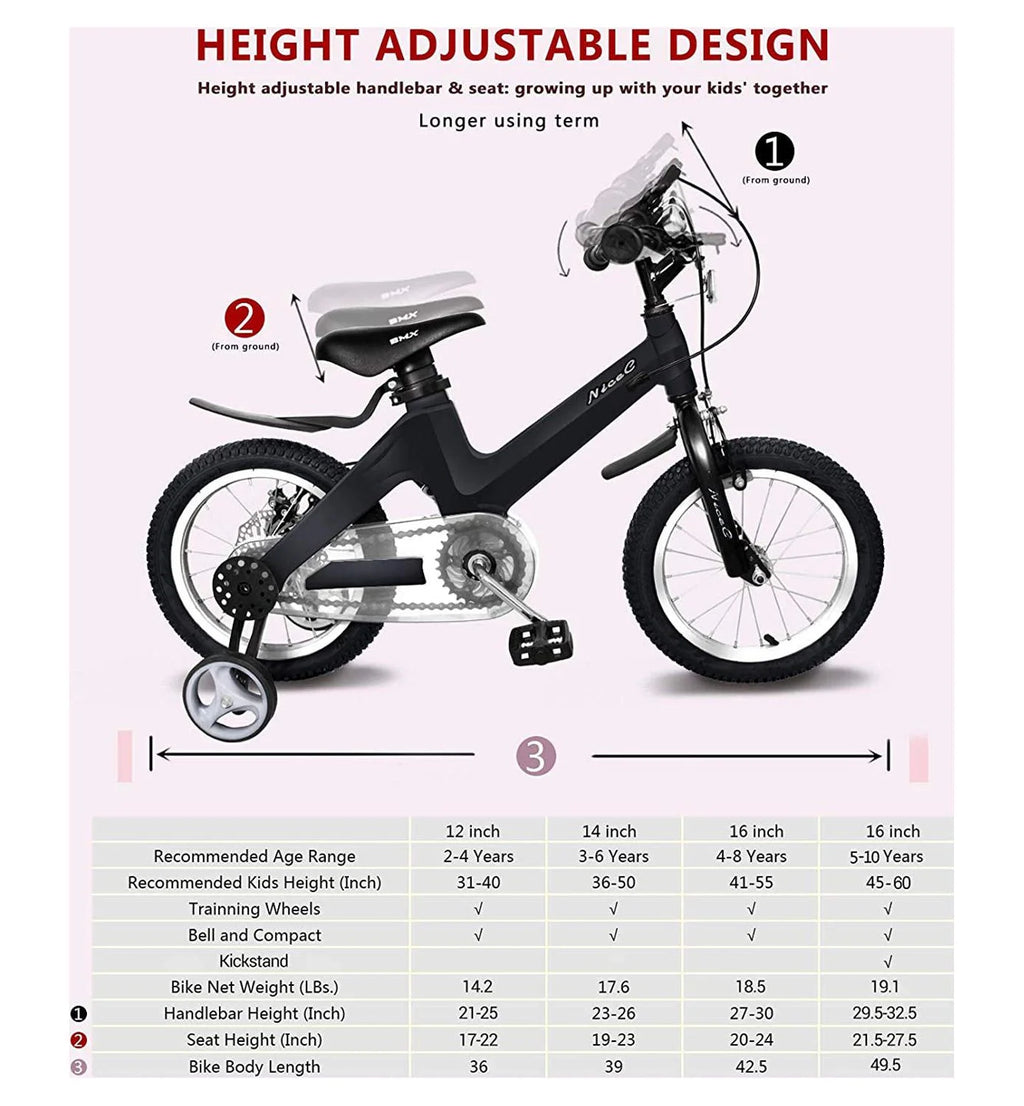 14 In. Black Kids Bicycle J766899