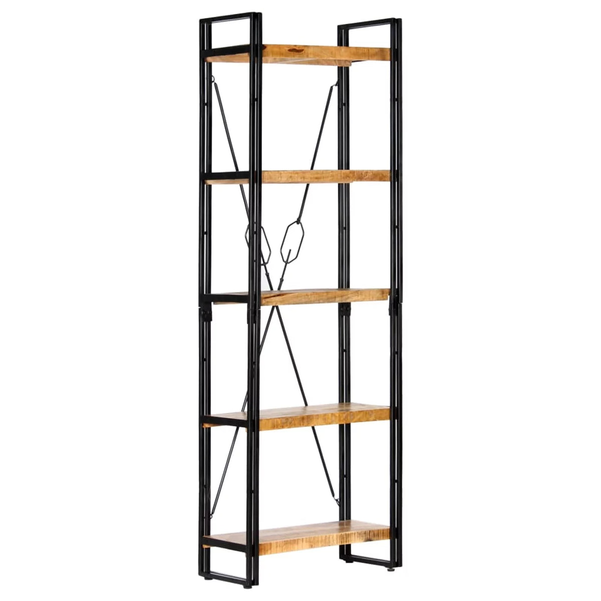 5-Tier Solid Mango Wood Bookcase W42801