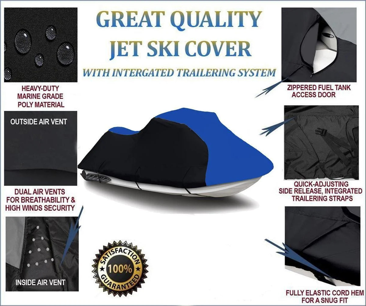 Heavy-Duty Trailerable Cover for Jet Ski PWC 1-2 Seater Y9470