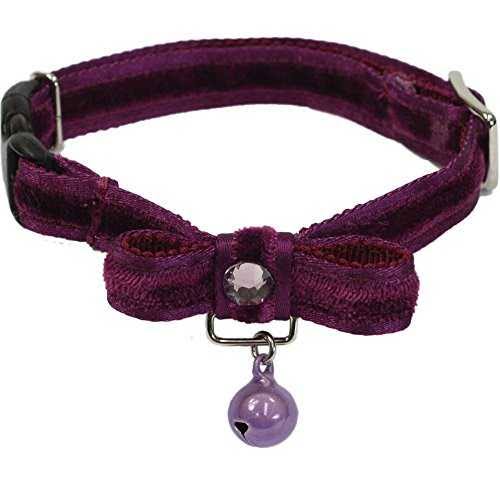 Purple Cat Collar with Bell C846