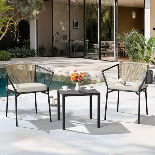 4 Pieces Outdoor Wicker Sectional Sofa Set with Cushions and Side Table K15672