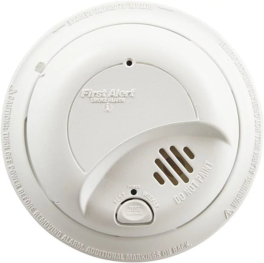 6 Pack Hardwired Smoke Alarm with Battery Backup I953381