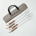 4pc Campfire Skewer Set with Carrying Bag O37816