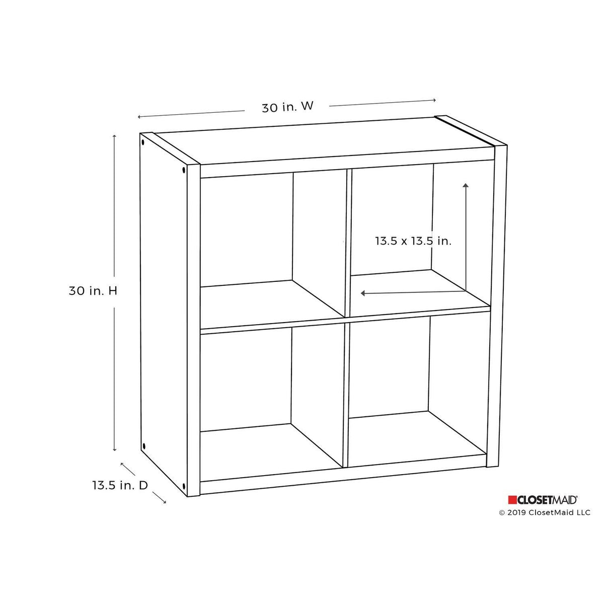Bleached Brown Cube Bookcase Y5338