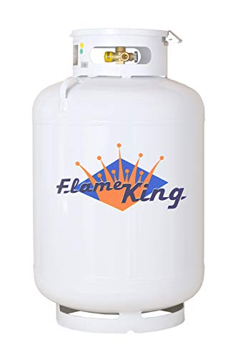 White 200 Pound ASME Propane Tank X2781