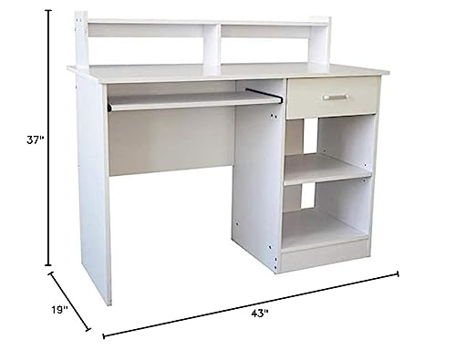 Black Wood Frame Computer Desk G958