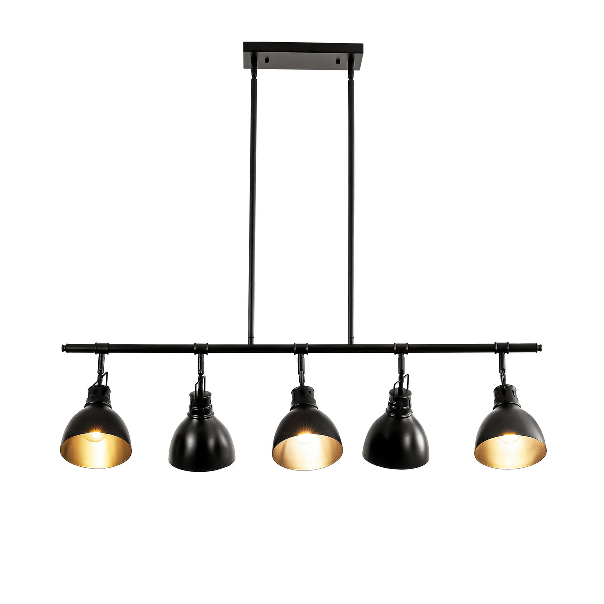 5-Light Linear Dome Hammered Industrial Pendant Q7227