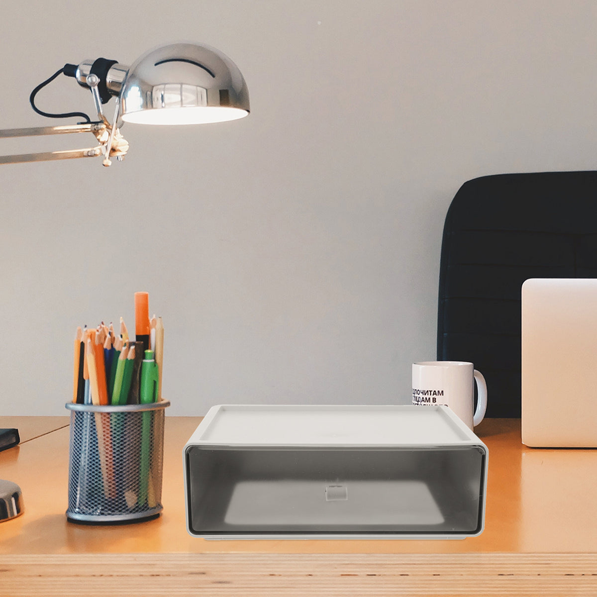 Stackable Desk Drawer Storage Boxes X8548