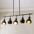 5-Light Linear Dome Hammered Industrial Pendant Q7227