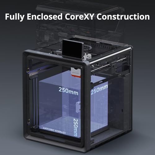 Anycubic Kobra S1 Combo Multicolor 3D Printer with ACE PRO, 4 Multicolor, 600mm/s Fast Speed, 320℃ Hotend, 250*250*250mm B762