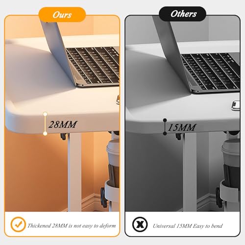 Height Adjustable Folding Couch Table with Cup Holder P369320