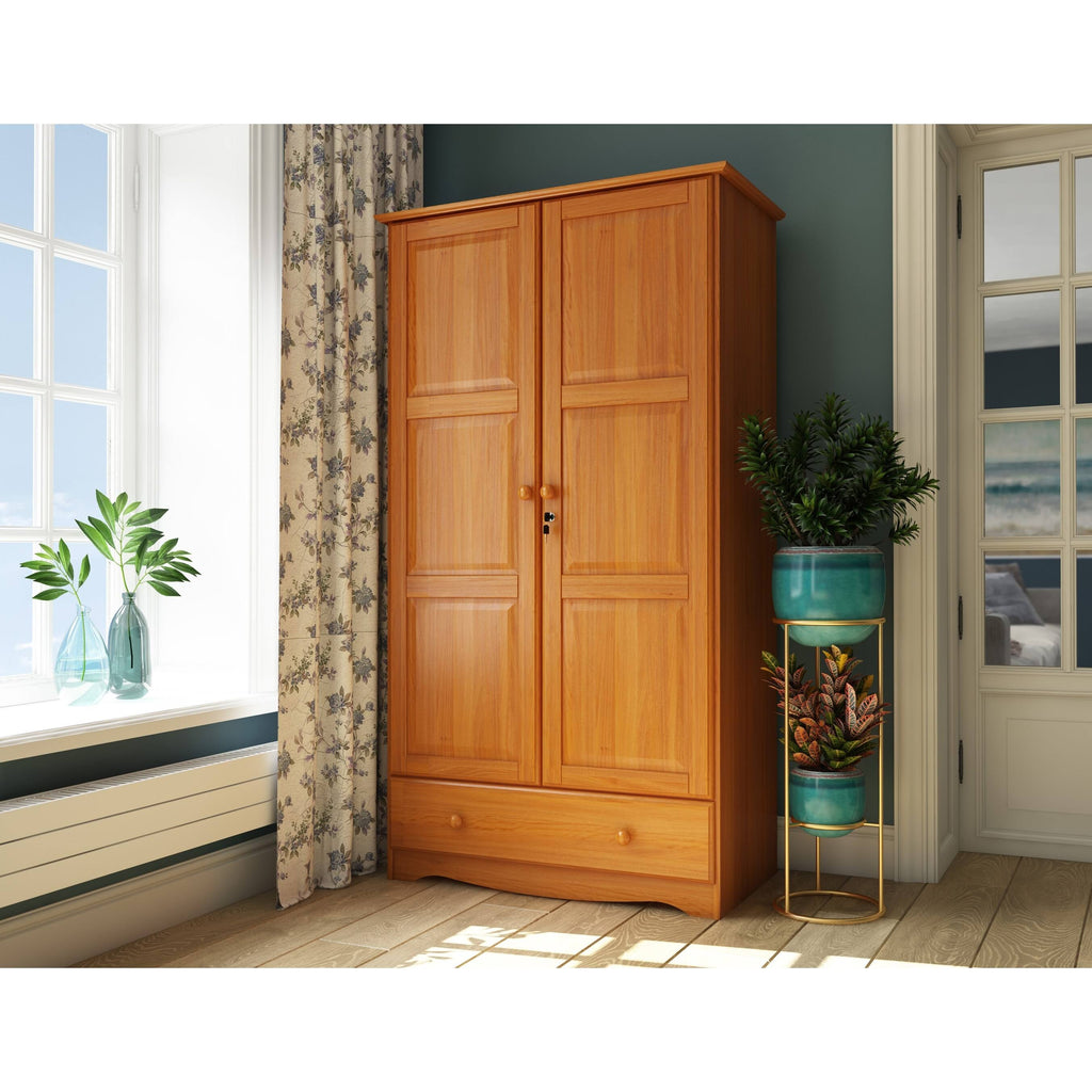 Solid Wood Customizable Wardrobe Y66037