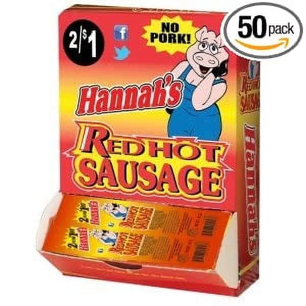 Red Hot Sausage - 2/$1 - No Pork - 50 Unit Box K1482