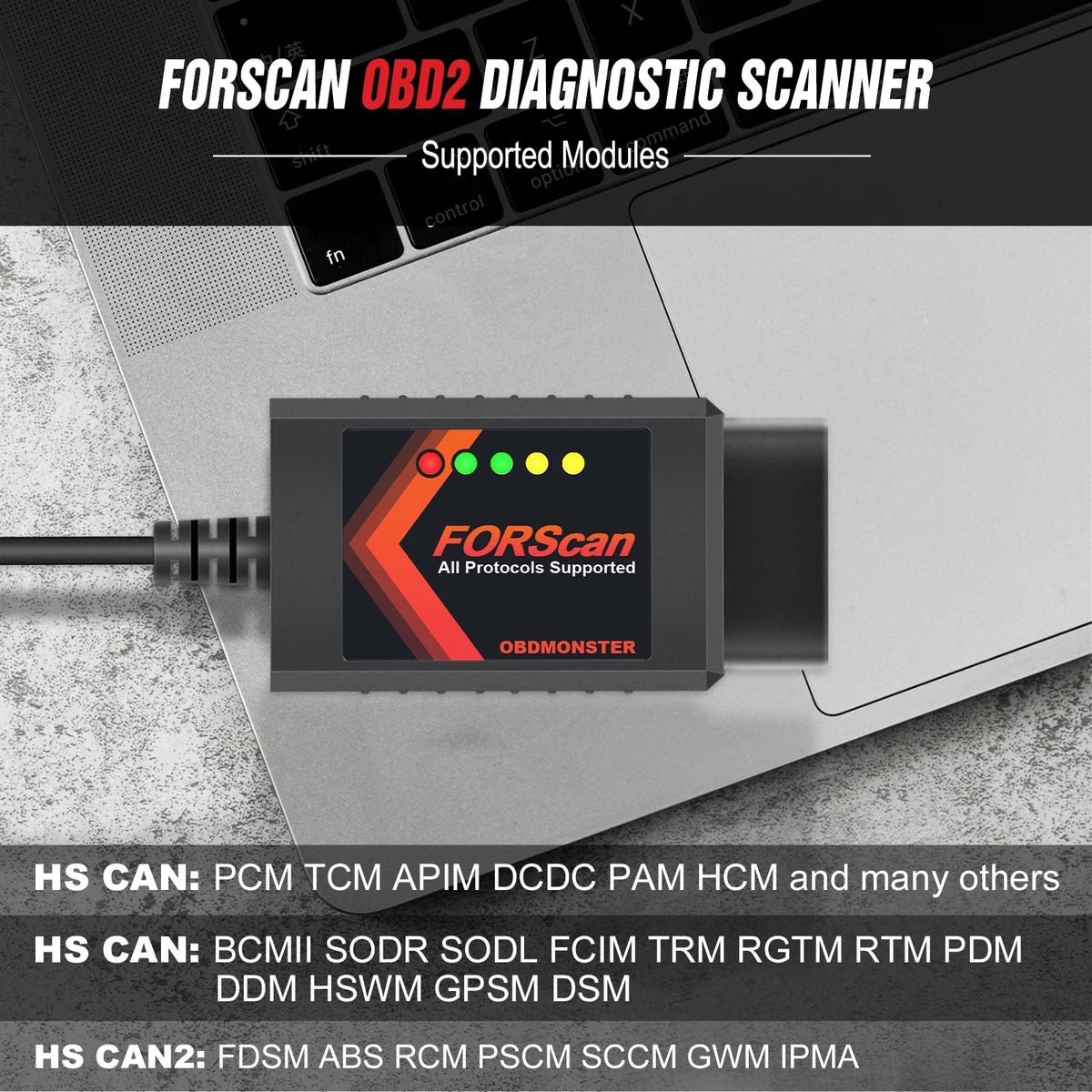 OBD2 Adapter OBDII Diagnostic Scanner via USB A90335