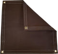 Brown Polyester Canvas Tarp 10 Ft. X 18 Ft. 14.5 Oz. F93968