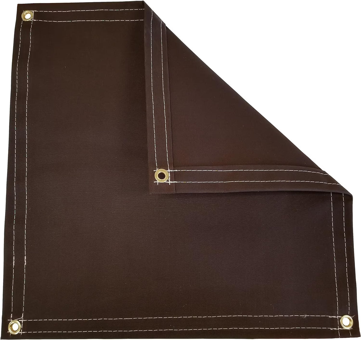 Brown Polyester Canvas Tarp 10 Ft. X 18 Ft. 14.5 Oz. F93968