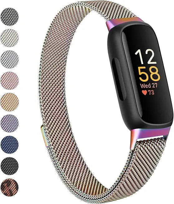 Metal Mesh Loop Adjustable Magnetic Wristband Straps U16988