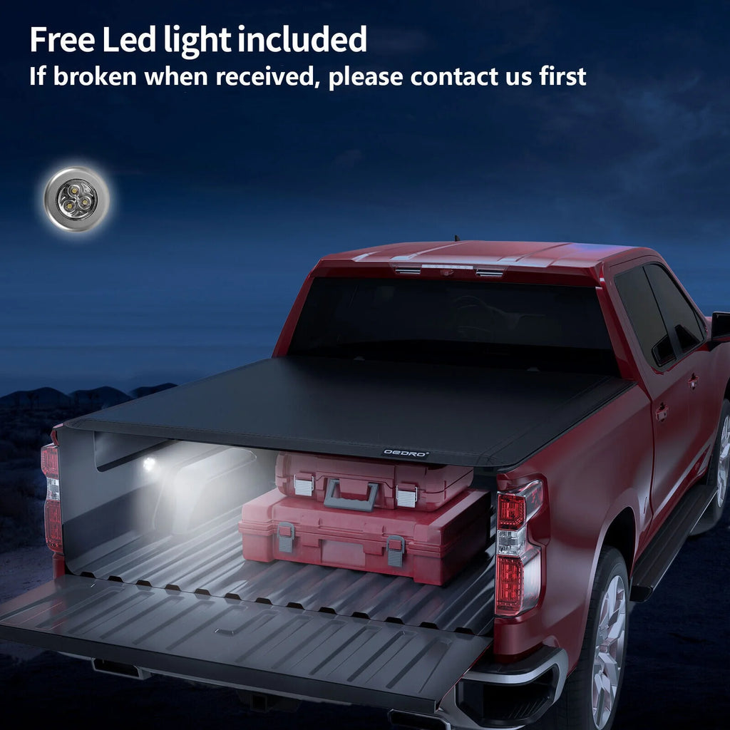 5.5ft Soft 4 Fold Truck Bed Tonneau Cover J686
