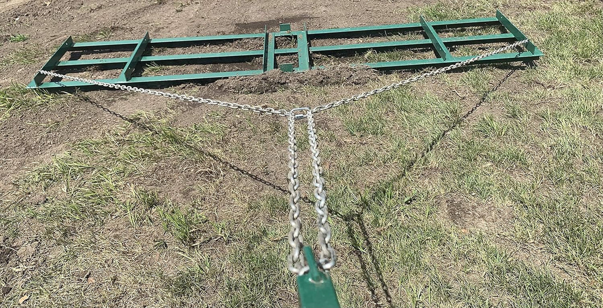 8 Ft Drag Harrow Driveway Grader for ATV, UTV - Tractor Rake - Tow Behind D940