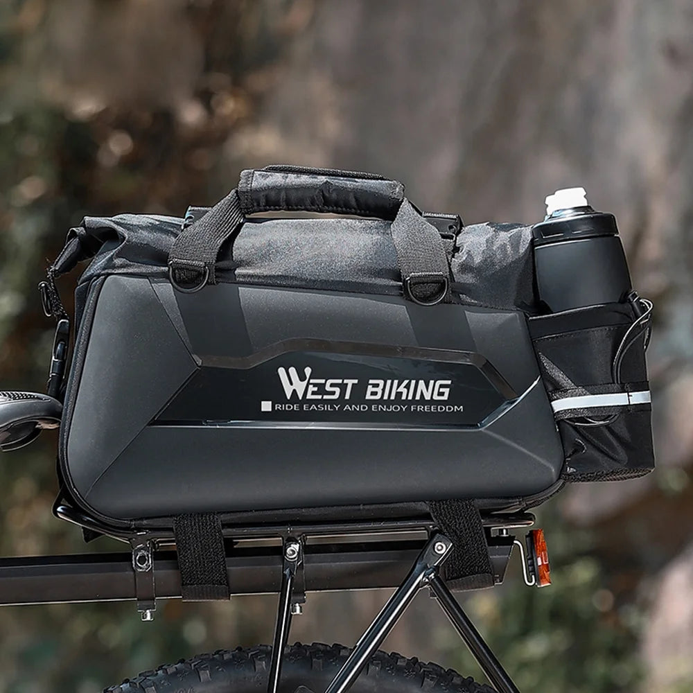 Expandable Bike Rear Storage Bag with Rack T8099