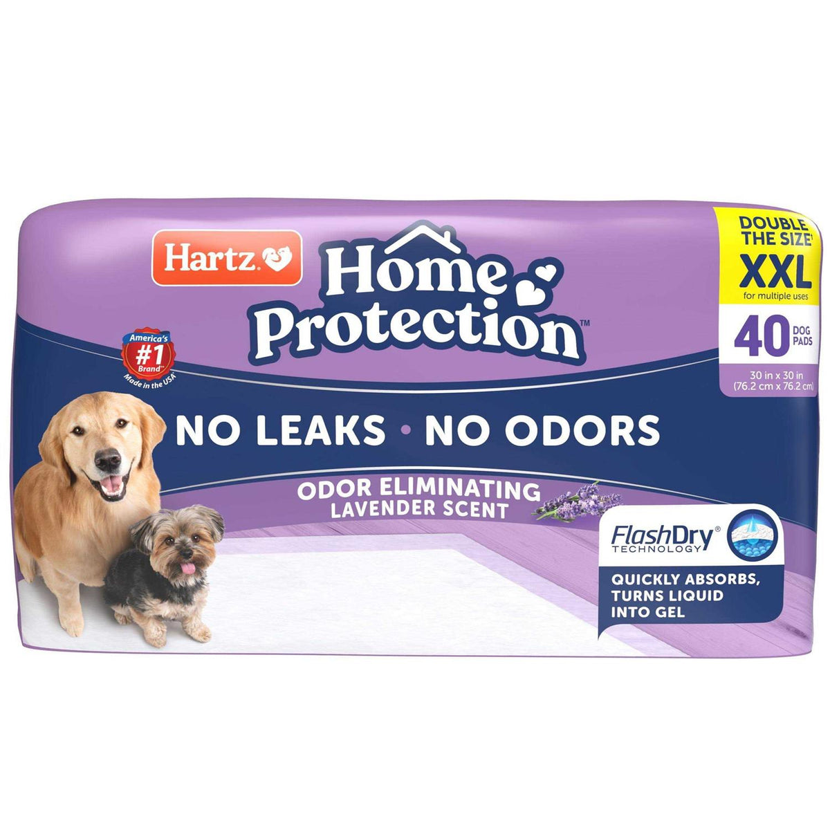 Lavender Scent Odor Eliminating Dog Pads Q690