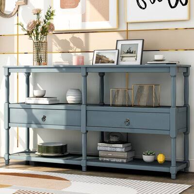 57.9 Console Table Dark Blue Z6485