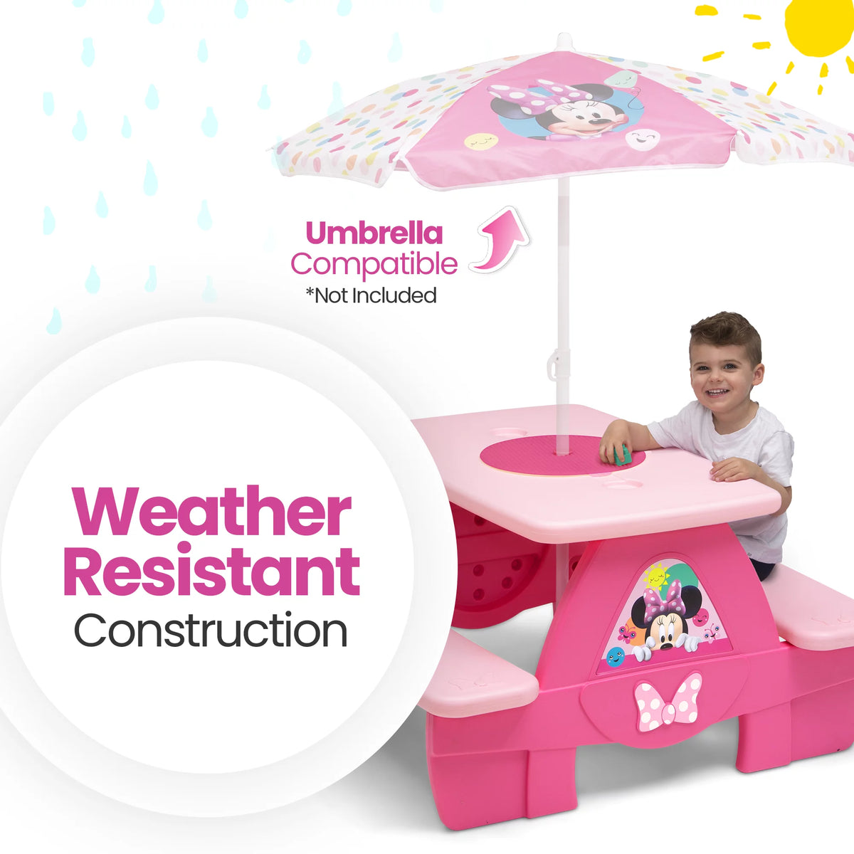 Picnic Table with Cupholders C832169