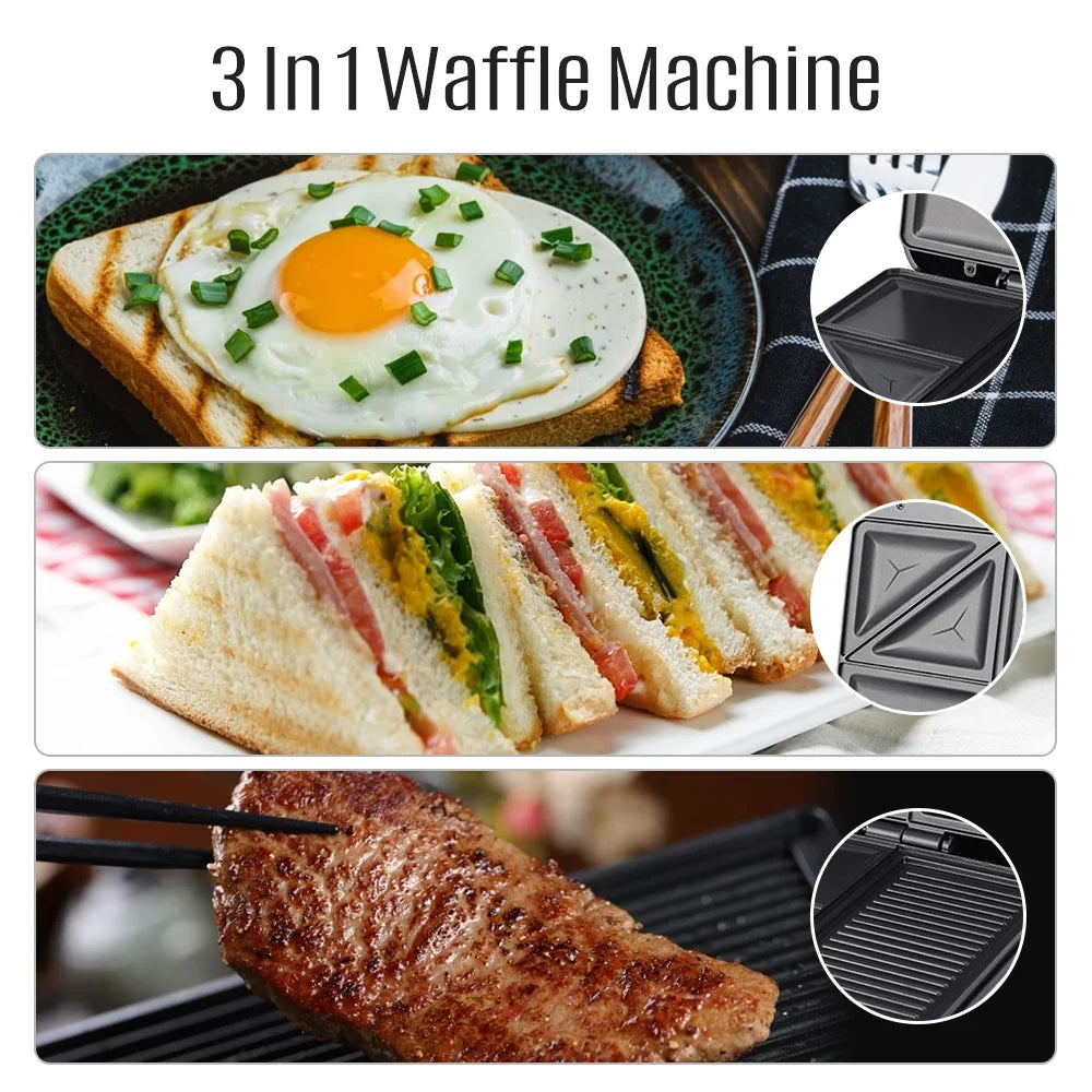 1400W Non-Stick Waffle Maker W5146