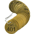 Stamped Brass Valve Tags W5413