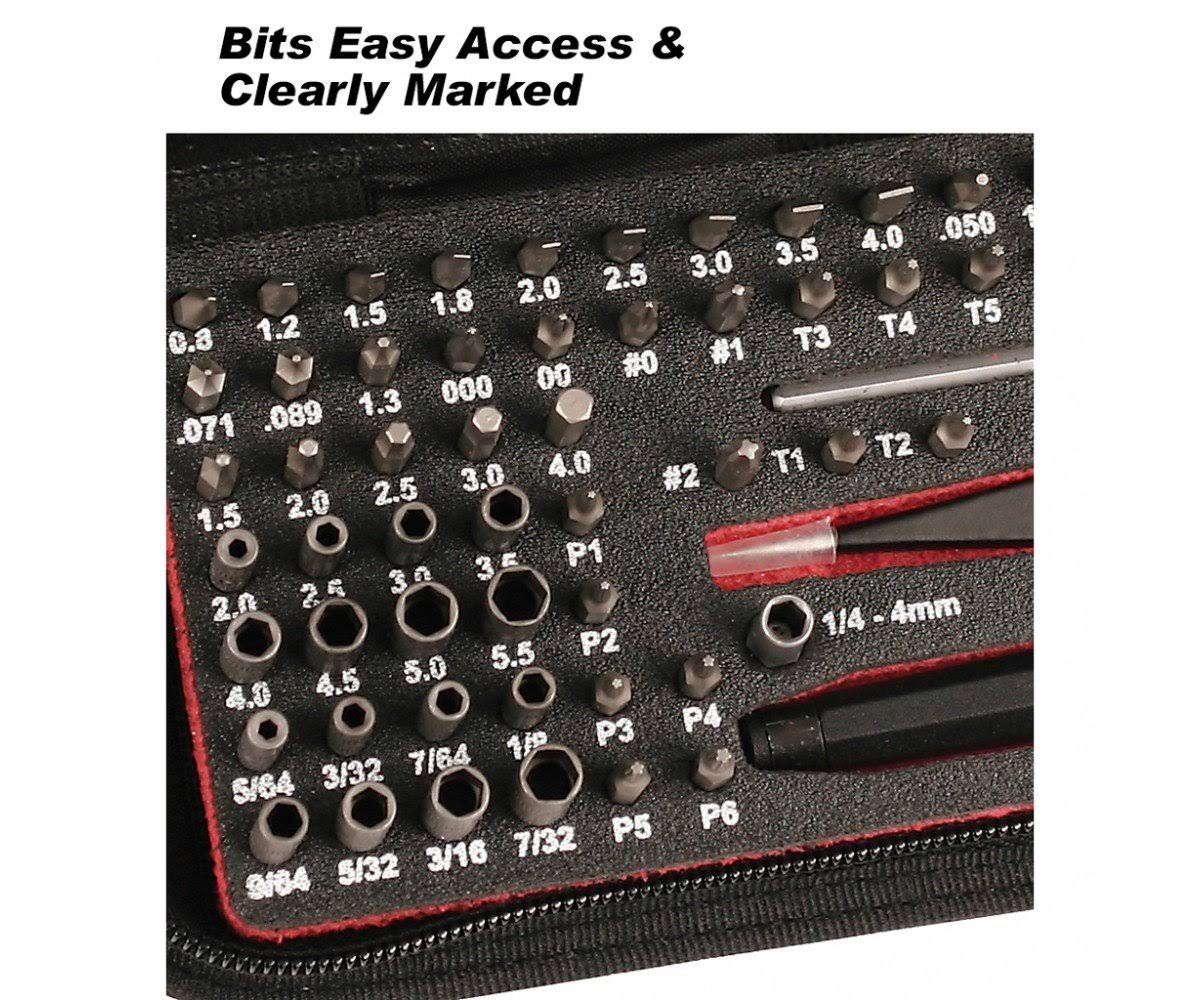 68 Piece ESD Safe Micro Bit Set with ESD Safe Tweezers S989562