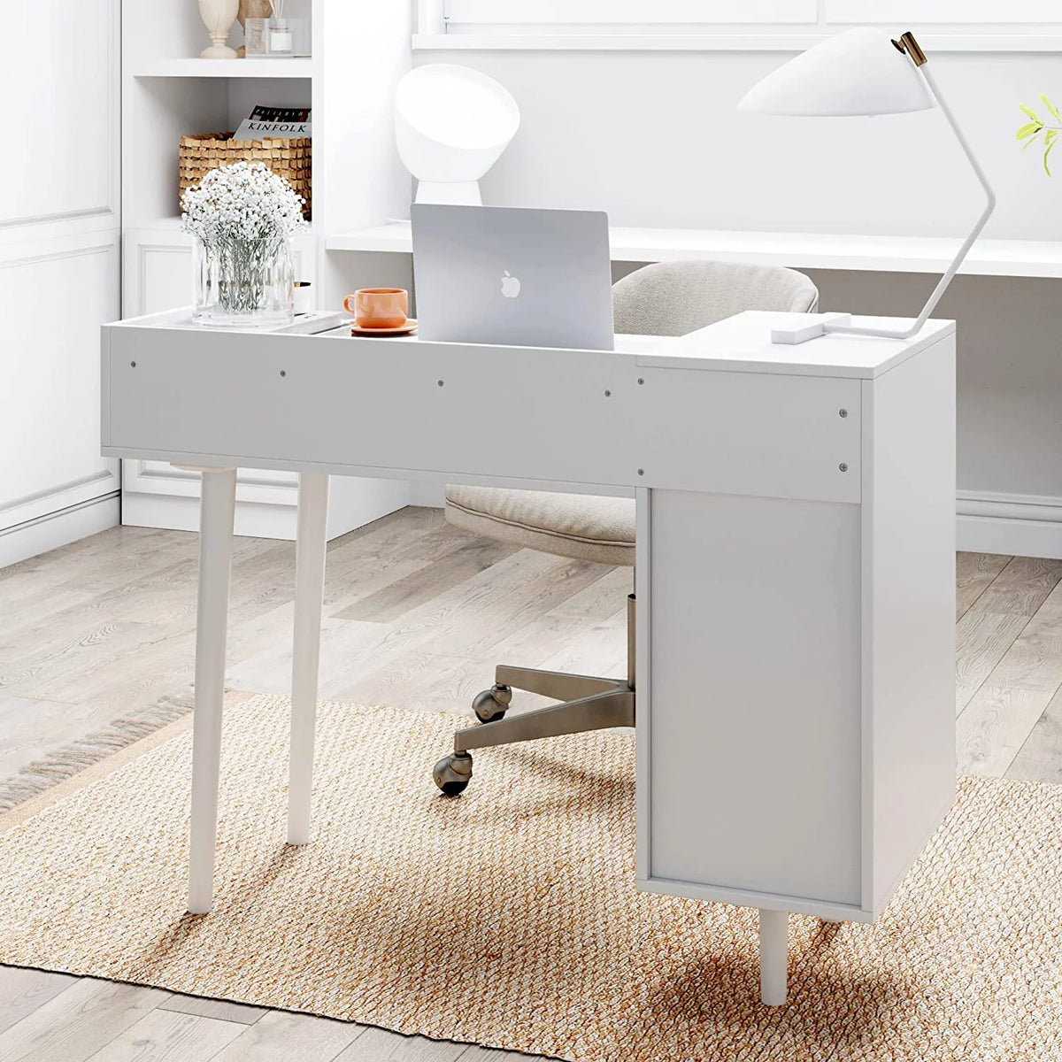 White 4 Drawer Vanity Dressing Table J365777