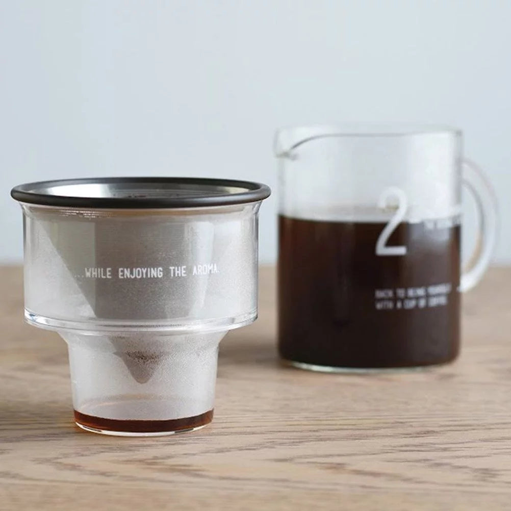 Glass Coffee Jug Set 4 Cups W578270
