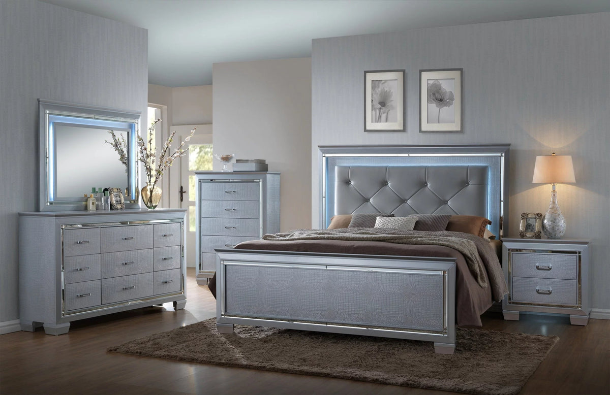 Solid Wood Two Drawers Nightstand A588