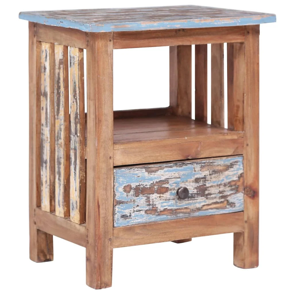Solid Reclaimed Wood Bedside Cabinet W466