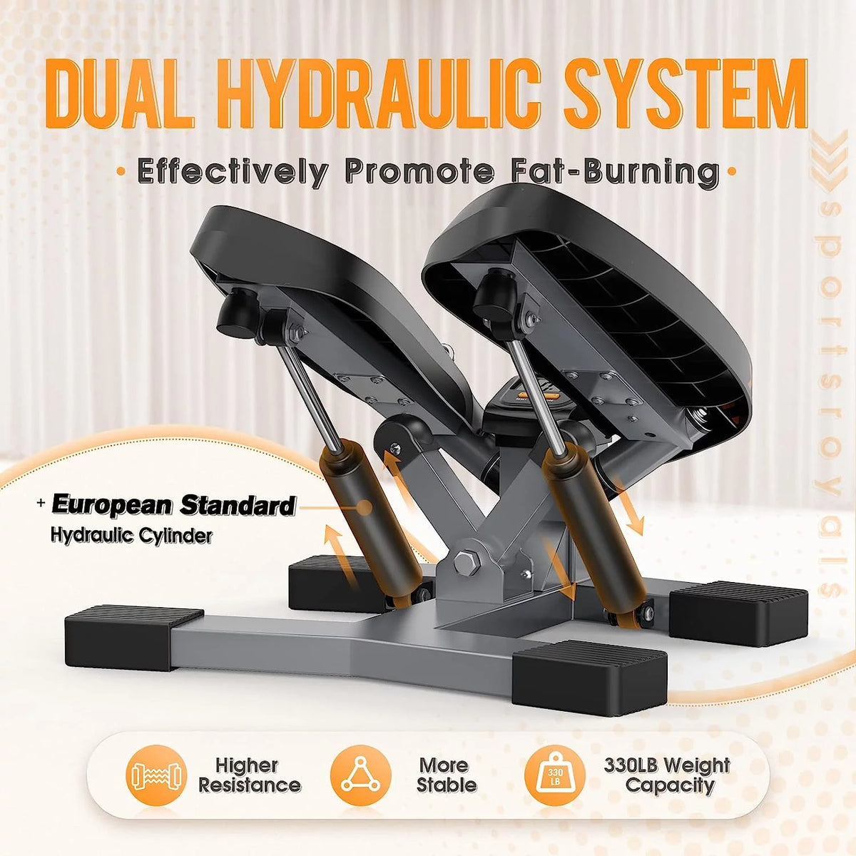 Portable Stair Stepper with Resistance Band O9351