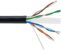 Cat6A 1000 Foot Solid Bare Copper 23AWG 4 Pair Bulk Ethernet Cable, Unshielded Twisted Pair (UTP) (White) C1323