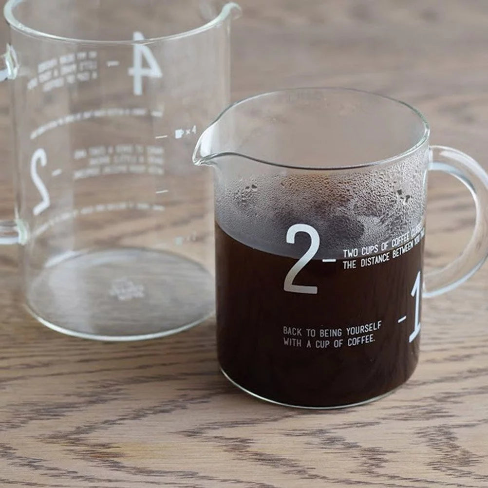 Glass Coffee Jug Set 4 Cups W578270
