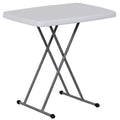 White Adjustable Folding Plastic Table S60938