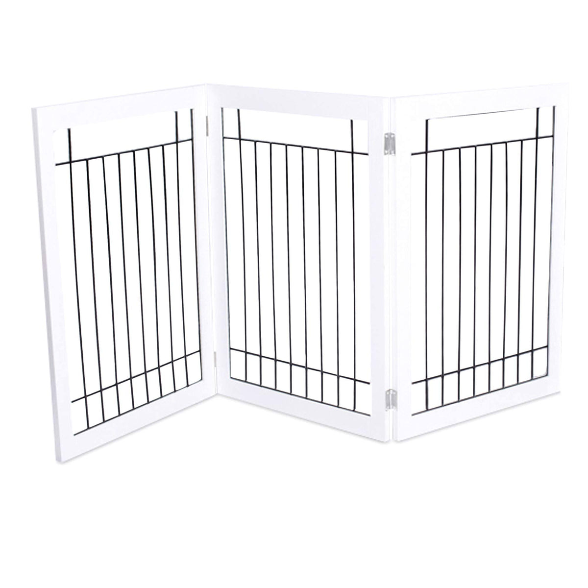 Traditional Wire Dog Gate - 3 Panel - 30 inch Tall N64029