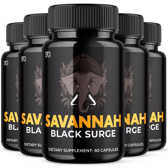 Black Support Performance and Vitality for Men 5 Pack S542