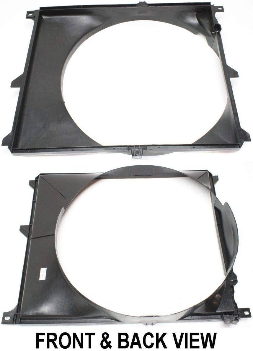 Fan Shroud for BMW 525i 525iT 1993 Pack of 2 K4133