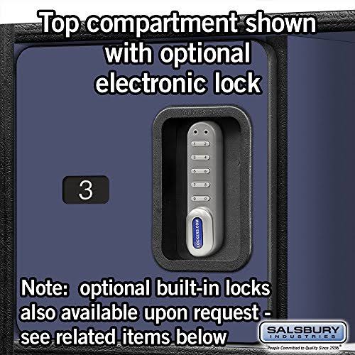 Blue 18-Inch Wood Locker J994