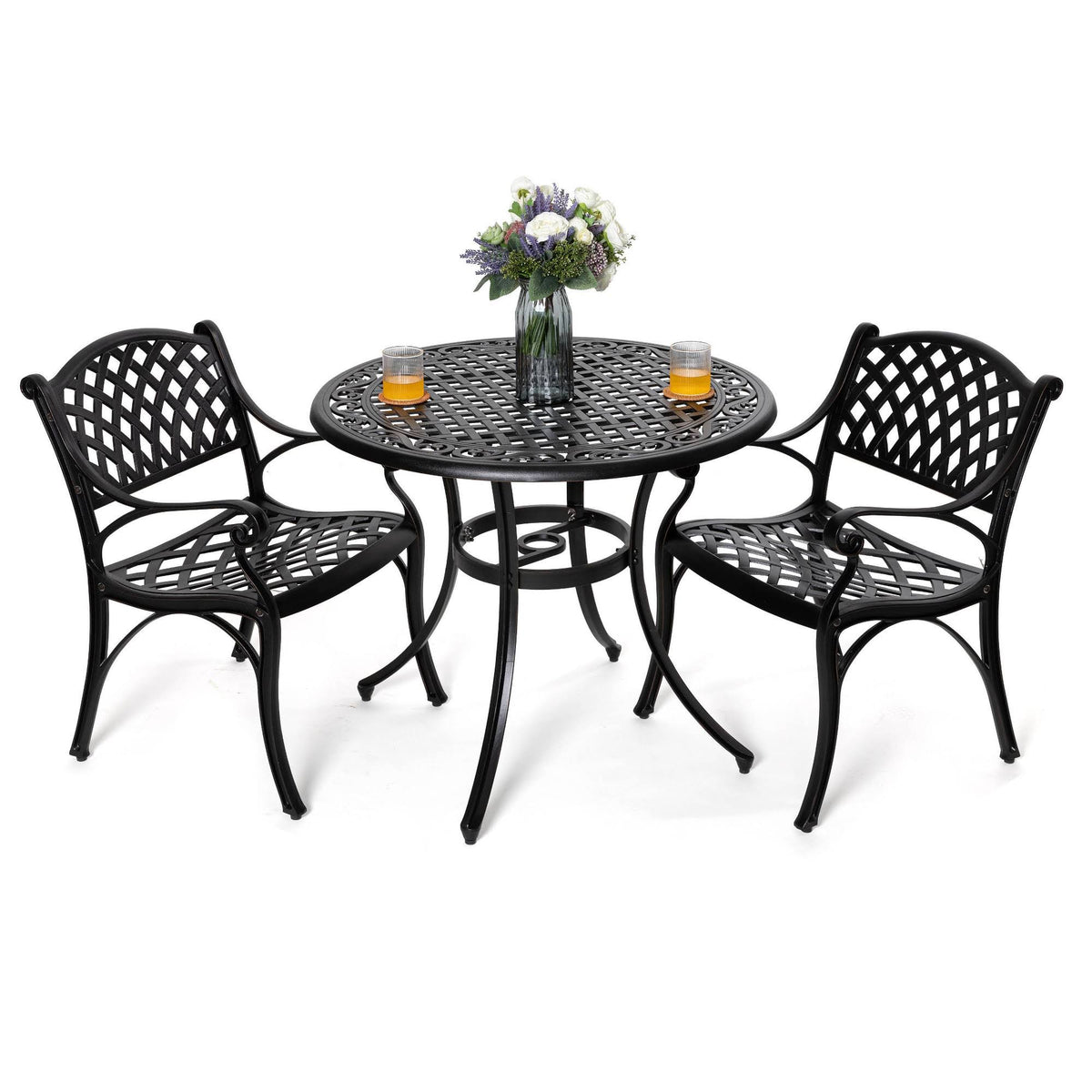 3PC Cast Aluminum Bistro Set U47190