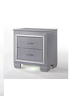 Solid Wood Two Drawers Nightstand A588