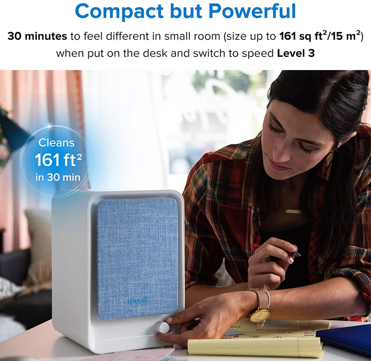 True HEPA Air Purifier with Dual Activated Carbon Filters P11040